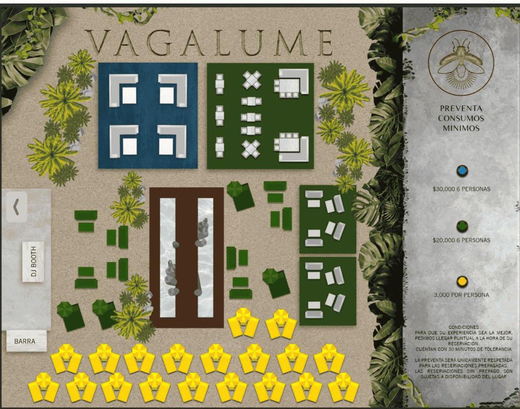 vagalume table map